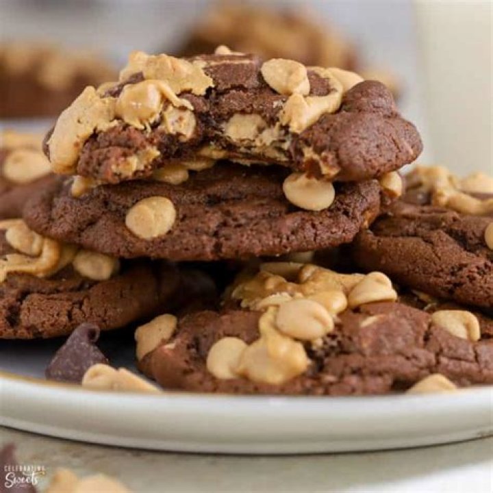 Chocolate Peanut Butter Cookies - Celebrating Sweets