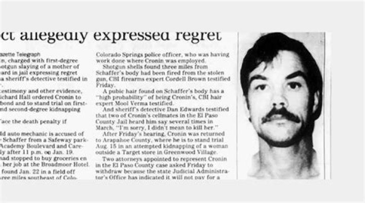 Elaine Schaffer Murder Colorado Springs : Where Is Richard Cronin Murderer Today?