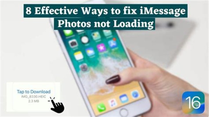 How to Fix Pictures not Loading on Imessage? - SarkariResult