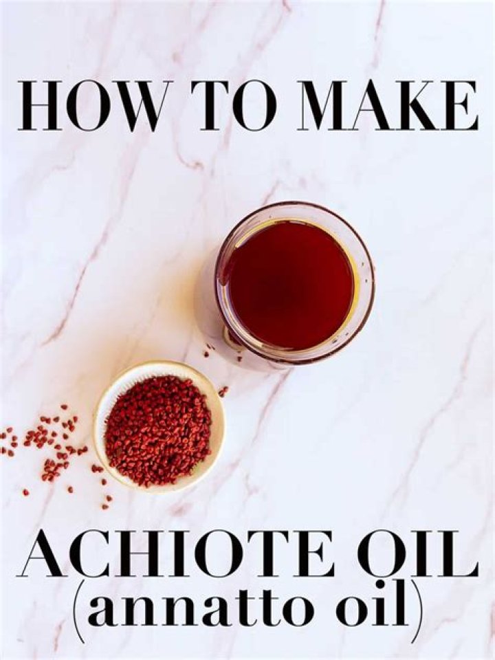How to make achiote oil