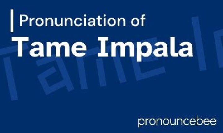 How to pronounce tame impala