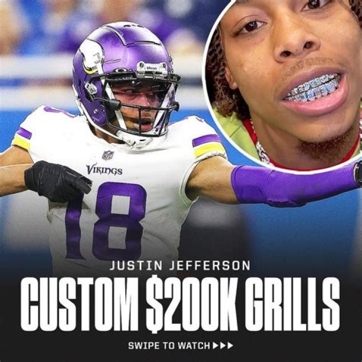 Justin Jefferson’s 200K Grills On His Teeth Have Made Fans Ponder How Much Is Vikings WR’s Net Worth?
