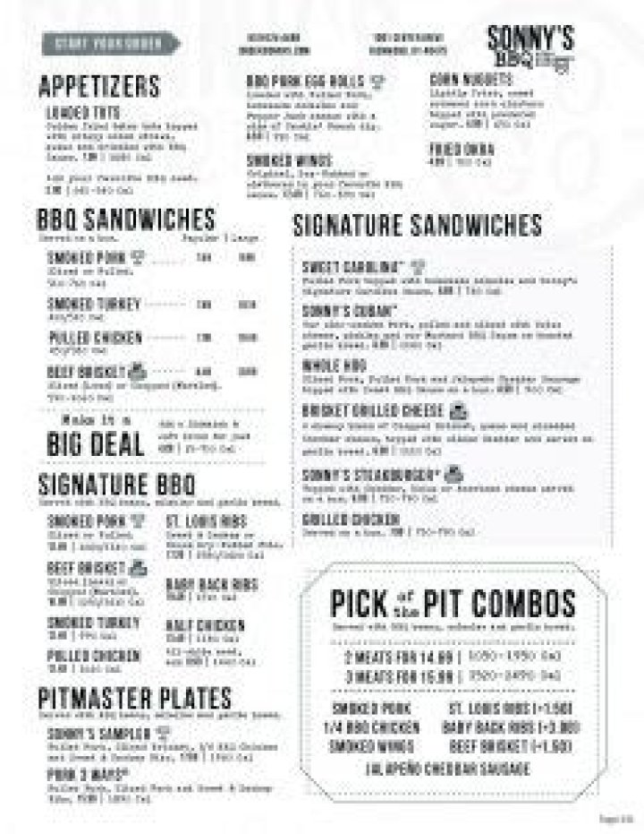 Martin's BBQ Menu and Prices - SarkariResult